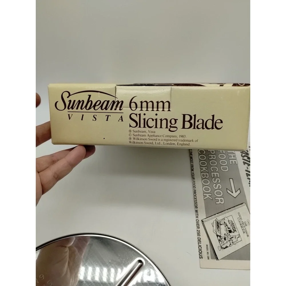 Vintage Sunbeam Vista Professional Food Processor Slicing Blade 6mm #94900